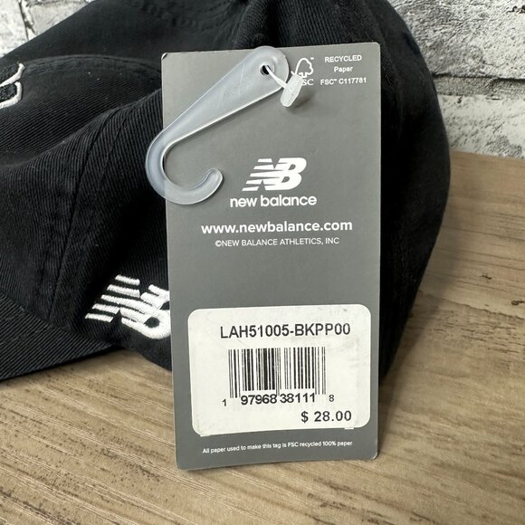 NWT New Balance Unisex Embroidered N Logo Baseball Hat Size One Size (Black) - Picture 7 of 12